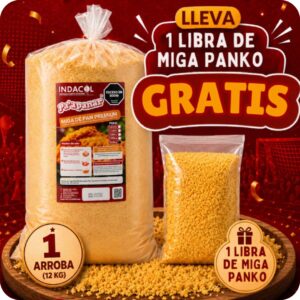 Combo Mundialista: Miga de Pan Premium 12.5kg + Miga Tipo Panko (1lb Gratis)